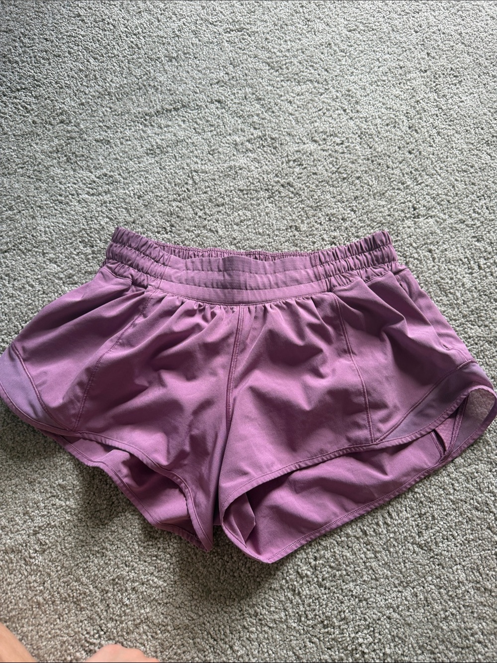 lululemon athletica mauve athletic shorts